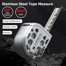 Load image into Gallery viewer, Upgraded Magnetic Stainless Steel Tape Measure
