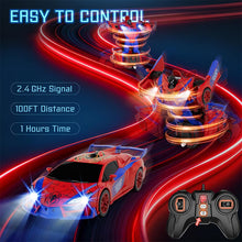 Load image into Gallery viewer, Remote Control Transforming Robot Car