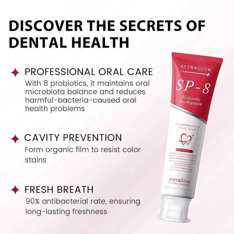 SP-8/SP-10 Probiotic Whitening Toothpaste for Oral Health