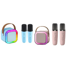 Load image into Gallery viewer, Mini Karaoke Machine with Wireless Microphones