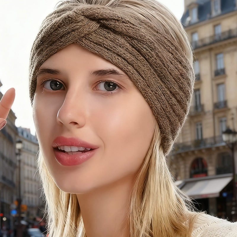 Hand-Knitted Warm Yarn Headband