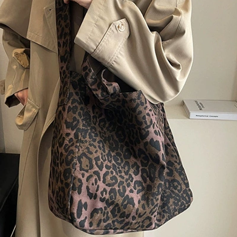 Women's Fashion Leopard Pattern Tote Bag