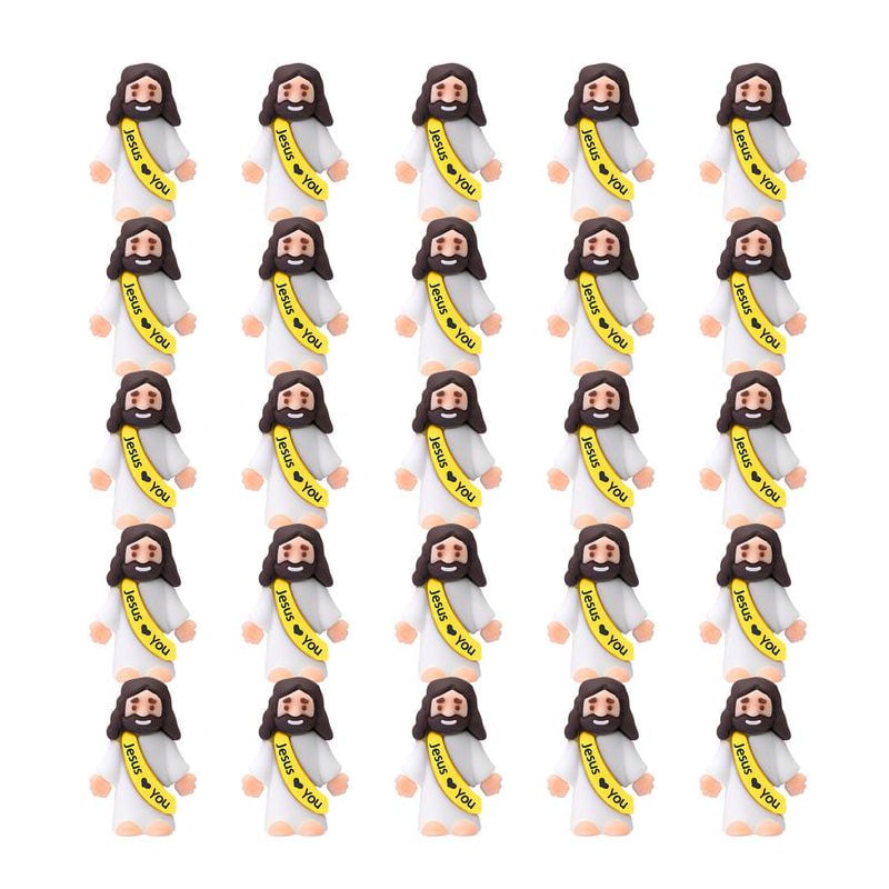 【Extra 10% Off】Mini Jesus Figurines With Jesus love You Slogan