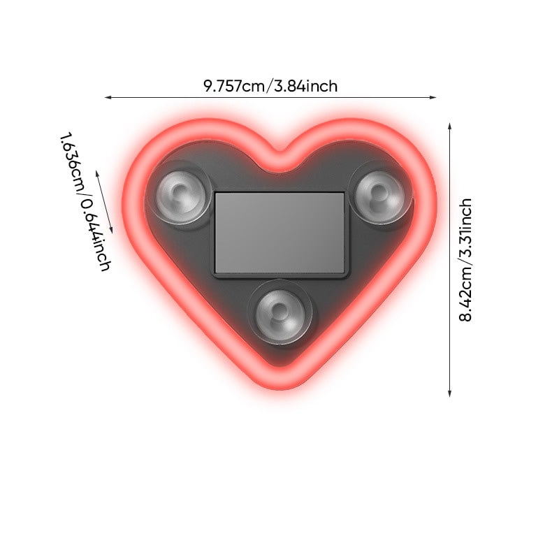 Solar Heart LED Car Ambient Light