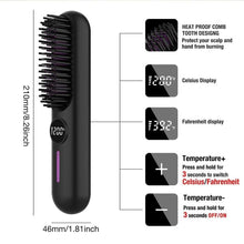 Load image into Gallery viewer, Portable Cordless Straightener Brush