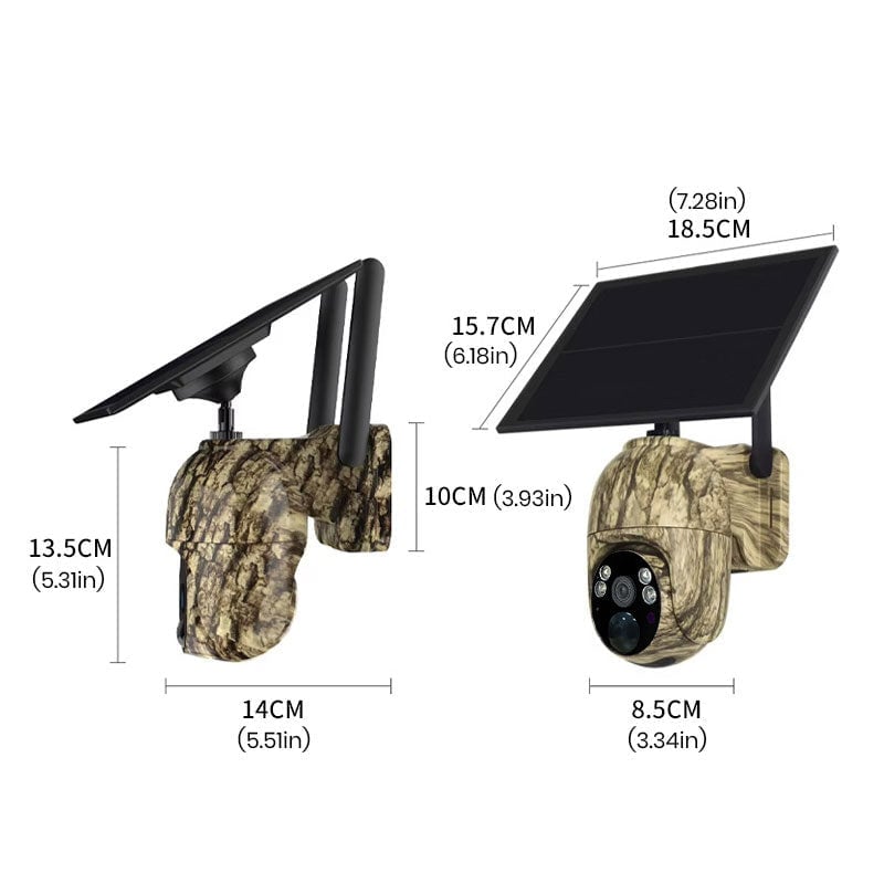 Solar camouflage camera