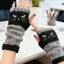 Load image into Gallery viewer, Cat fingerless gloves