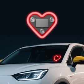 Solar Heart LED Car Ambient Light