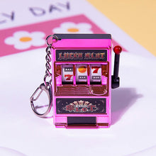 Load image into Gallery viewer, Rotating Fruit Machine Shaped Keychain
