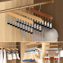 Load image into Gallery viewer, Wooden Hat Hanger Closet Organizer