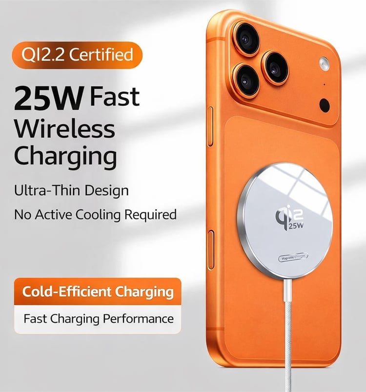 Qi 2.2 25W Fast Wireless Charger
