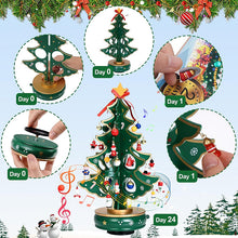 Load image into Gallery viewer, 24 Days Countdown Calendar with Christmas Tree 24 PCS Ornaments