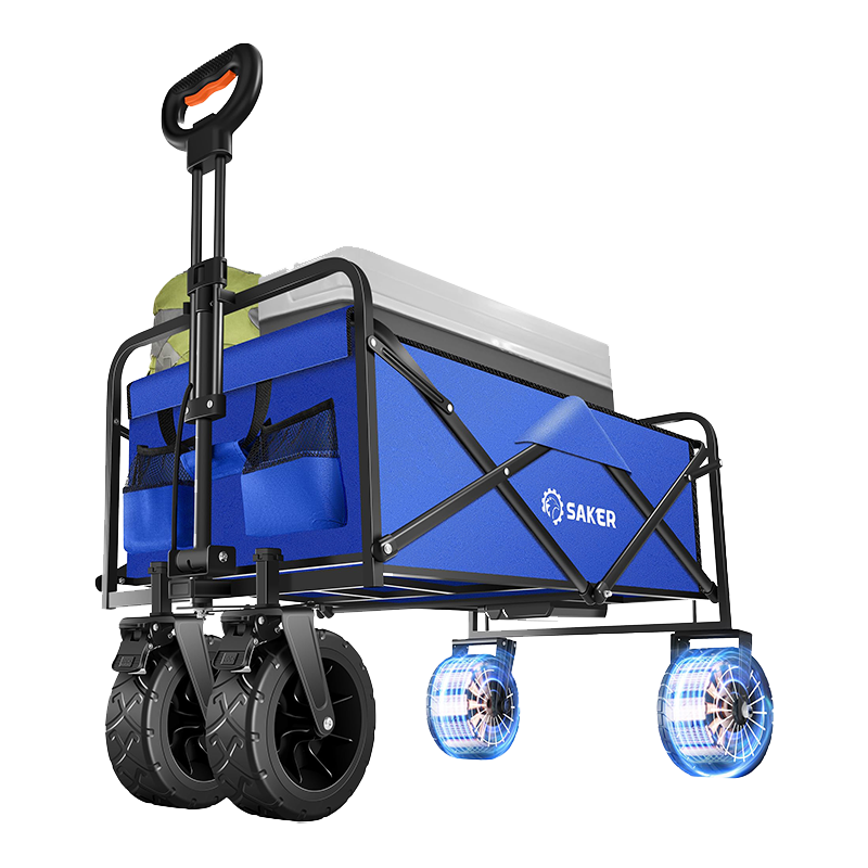 Portable Utility Cart for Outdoor Use - Electric Folding Wagon(Ships to the USA only)