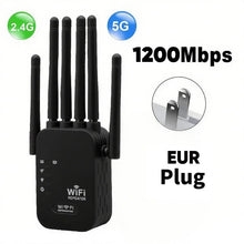 Load image into Gallery viewer, Upgraded 6-Antenna WiFi Extender 1200Mbps