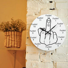 Load image into Gallery viewer, Middle finger Wall Clock