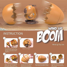 Load image into Gallery viewer, Pop-Surprise Easter Eggs – Wind-Up Jumping Animal Toy (Capybara, Dinosaur, Penguin, Duck)