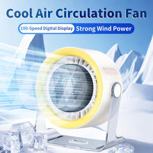 Load image into Gallery viewer, Battery Powered Quiet Desk Fan - Adjustable Head