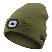 Load image into Gallery viewer, Bluetooth Beanie with LED Light &amp; Removable Speakers