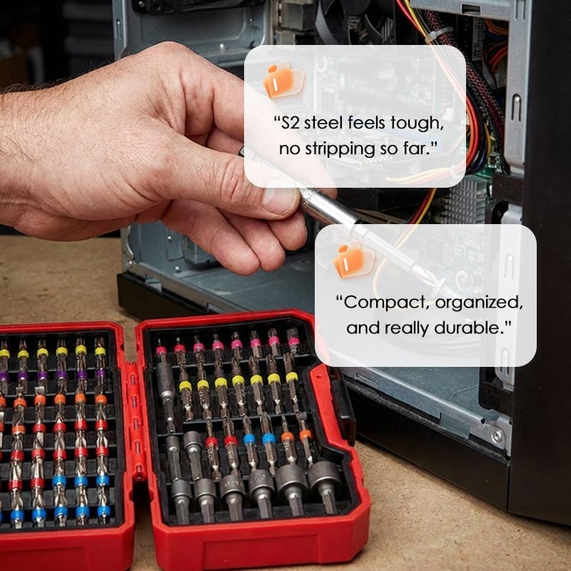 83-Piece Master Screwdriver Bit & Socket Set