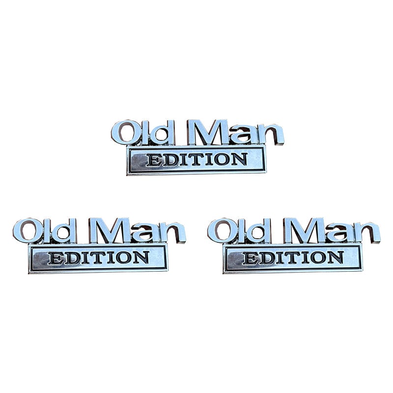 Old Man Edition Car Badge