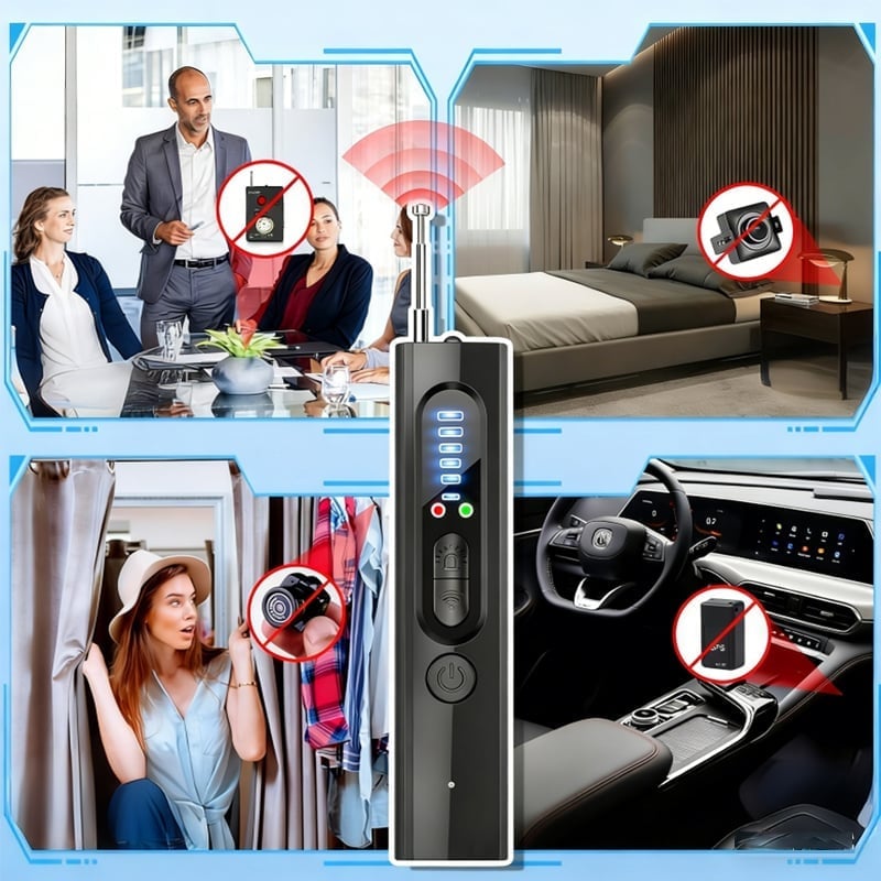 Portable Anti-Spy Camera Detector & RF Signal Scanner