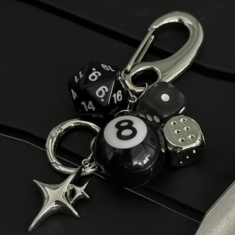Creative dice keychain