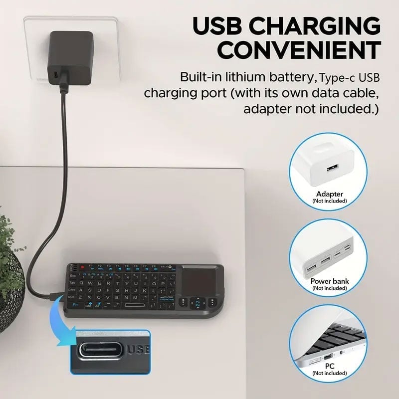 3-in-1 Mini Wireless Keyboard