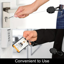 Load image into Gallery viewer, Retractable Badge Holder with Carabiner Clip