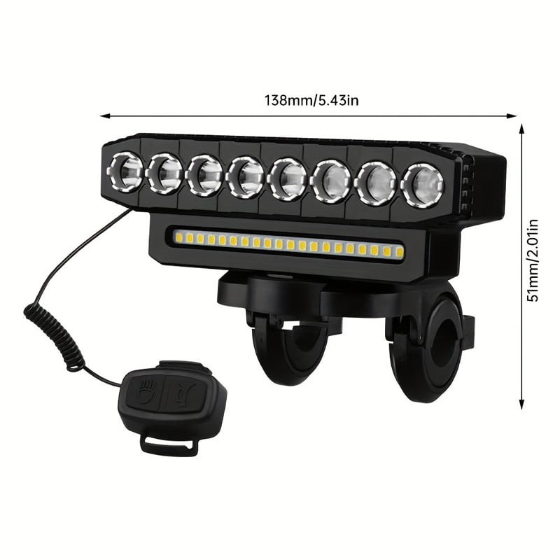 Multi-Source LED Bicycle Headlight