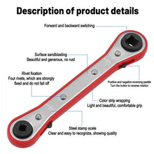 Load image into Gallery viewer, Maintenance Double-ended Square Ratchet Wrench