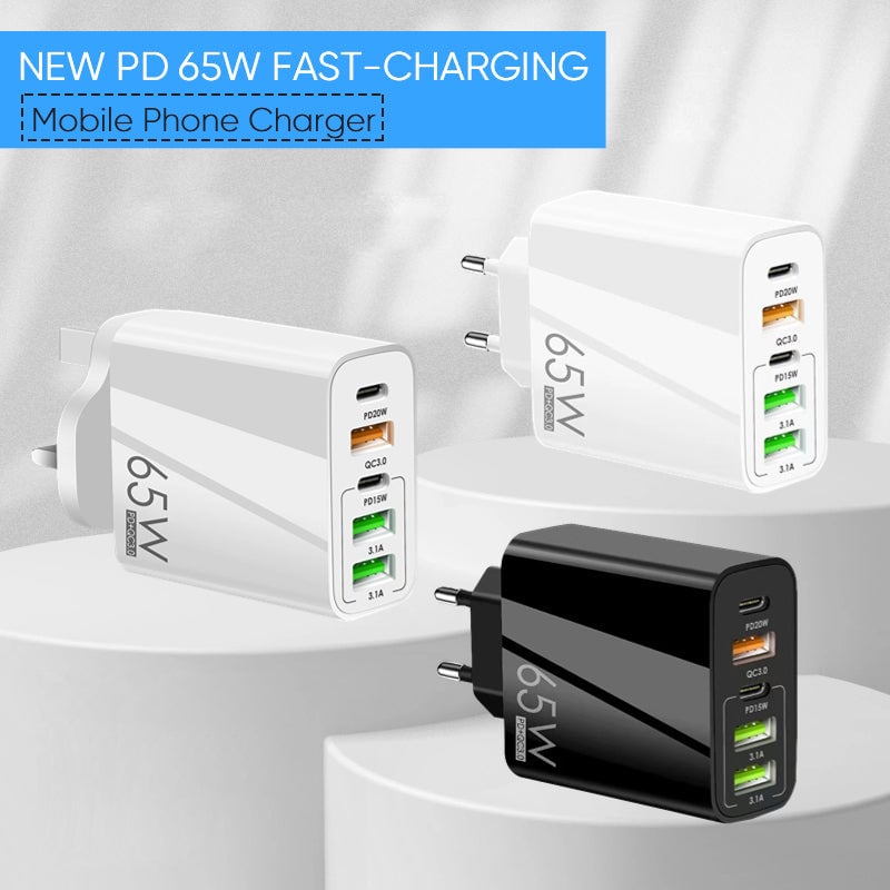 【Sale】Multi Port Adaptor 65W Fast Charger - US Standard