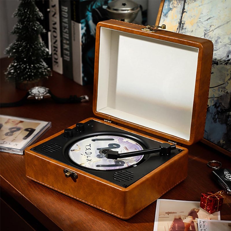 Aless™ Portable Retro CD Bluetooth Music Player