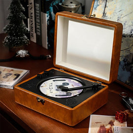 Aless™ Portable Retro CD Bluetooth Music Player