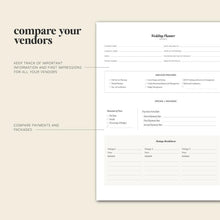 Load image into Gallery viewer, Wedding Planner - Efficiently Organize Your Wedding