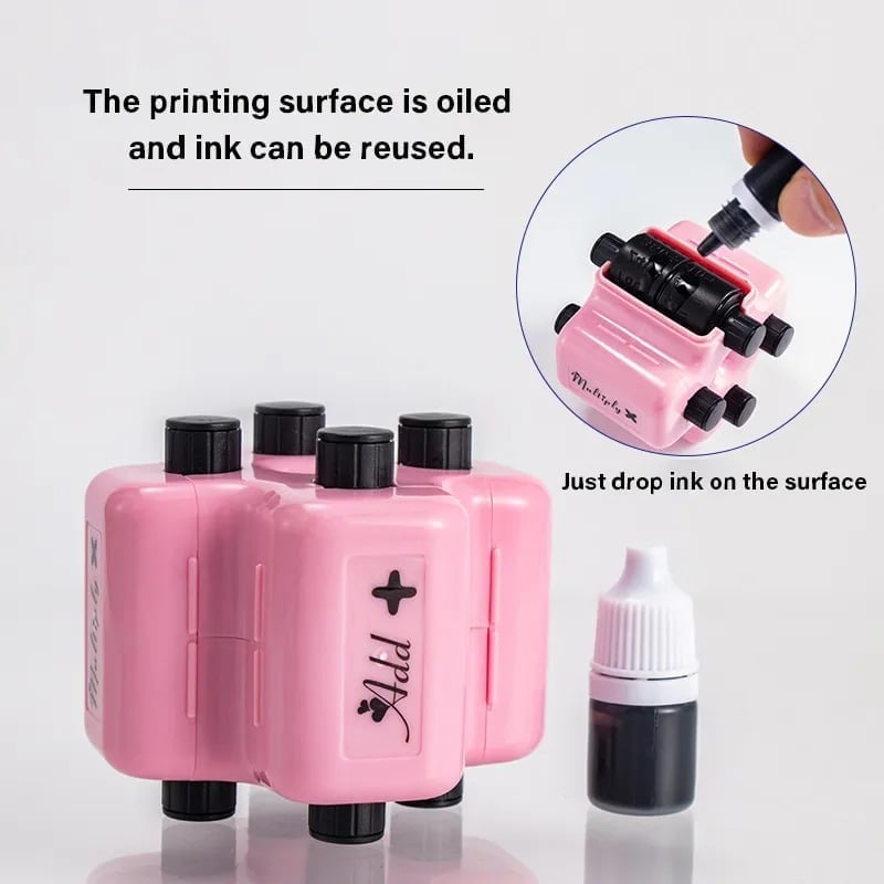 4-in-1 Math Practice Roller Stamp Set