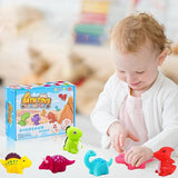 Glowing Dinosaur Shaped Bath Toy (6pcs/set with gift box Packaging)