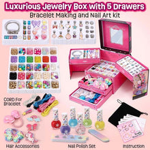 Load image into Gallery viewer, Girls Charm Bracelet Making Kit