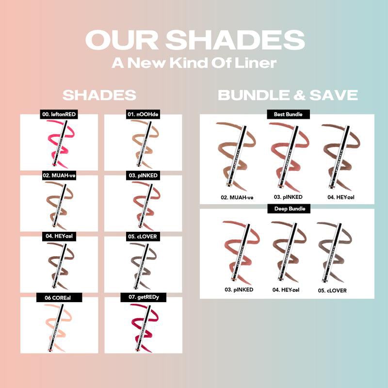 Long-lasting waterproof lip liner