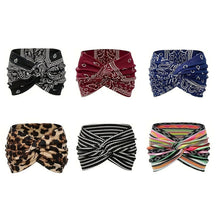 Load image into Gallery viewer, Printed cross yoga headband