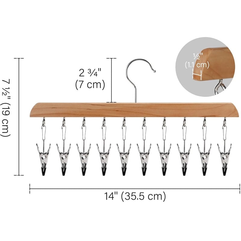 Wooden Hat Hanger Closet Organizer