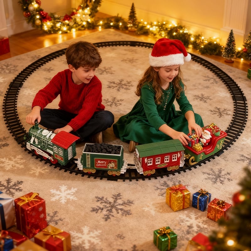 Magical Christmas Hanging Track Train Set
