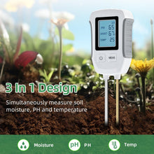 Load image into Gallery viewer, 3 in 1 Digital Plant Soil Moisture Meter