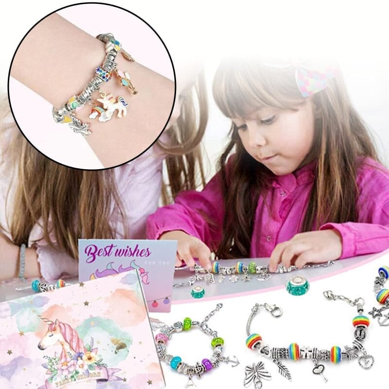 【Extra 50% Off】Girls Charm Bracelet Making Kit