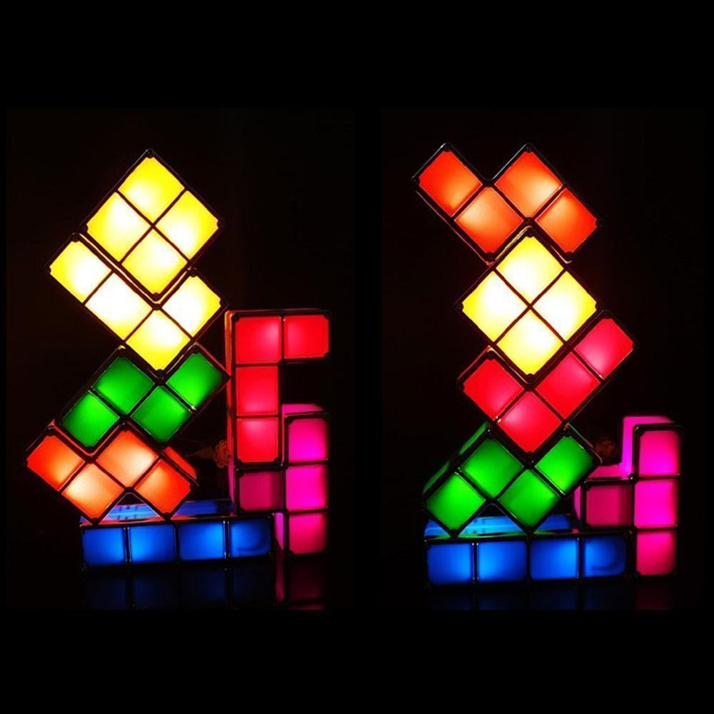 Tetris Stackable LED Night Light(7 pieces/SET)