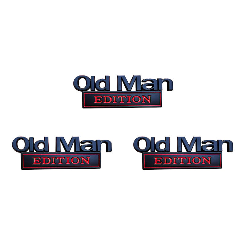 Old Man Edition Car Badge
