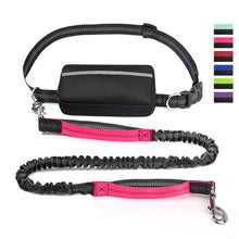 Load image into Gallery viewer, Hands Free Dog Leash With Zipper Pouch
