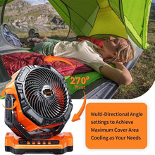 Load image into Gallery viewer, Outdoor Portable Cooling Fan - SAKER® Rechargeable Camping Fan