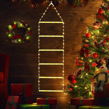 Load image into Gallery viewer, Christmas Ladder Decoration Lights With Santa Claus