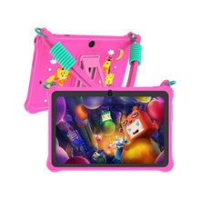 Load image into Gallery viewer, 7-inch kids tablet with protective silicone case