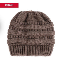 Load image into Gallery viewer, Soft Knit Ponytail Cap